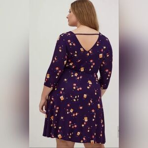 Torrid Super Soft Disney Princess Tangled Lantern Skater Dress, VGUC, Size 0/L